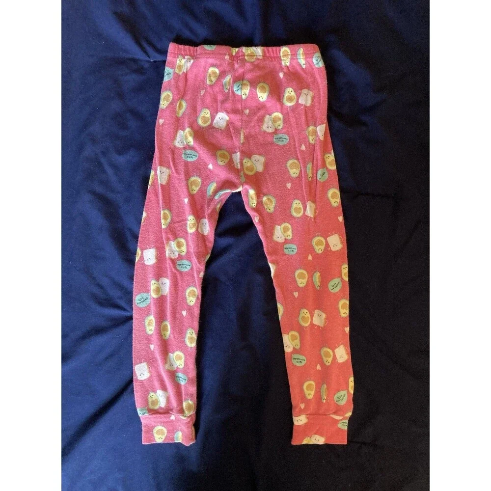 4T Carter’s girl clothes - 2 piece outfit | avocado and cuddle theme